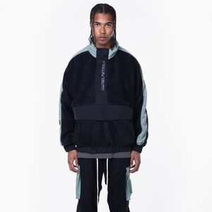 Daniel Patrick M93 anorak / black +
sea foam Men's Sherpa Windbreaker Pullover S